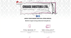 Desktop Screenshot of creasebusters.co.uk